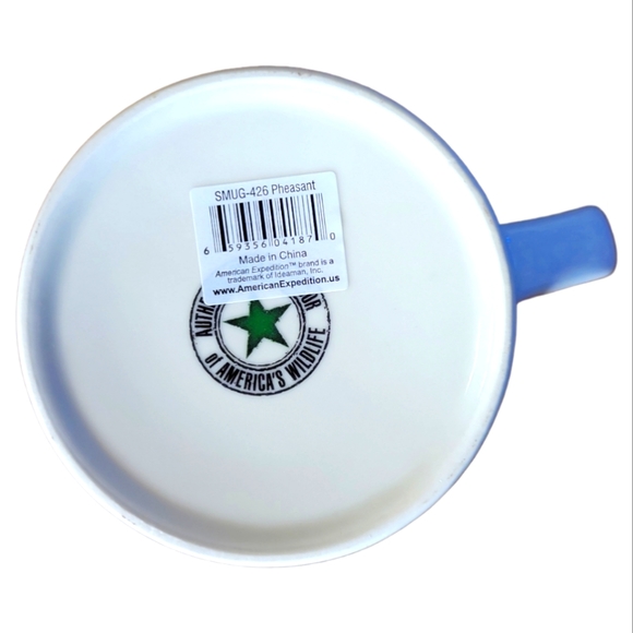 Vtg Ad Series Ringneck's Hunting Lodge Pheasant Stonewear Soup Mug - Picture 4 of 5